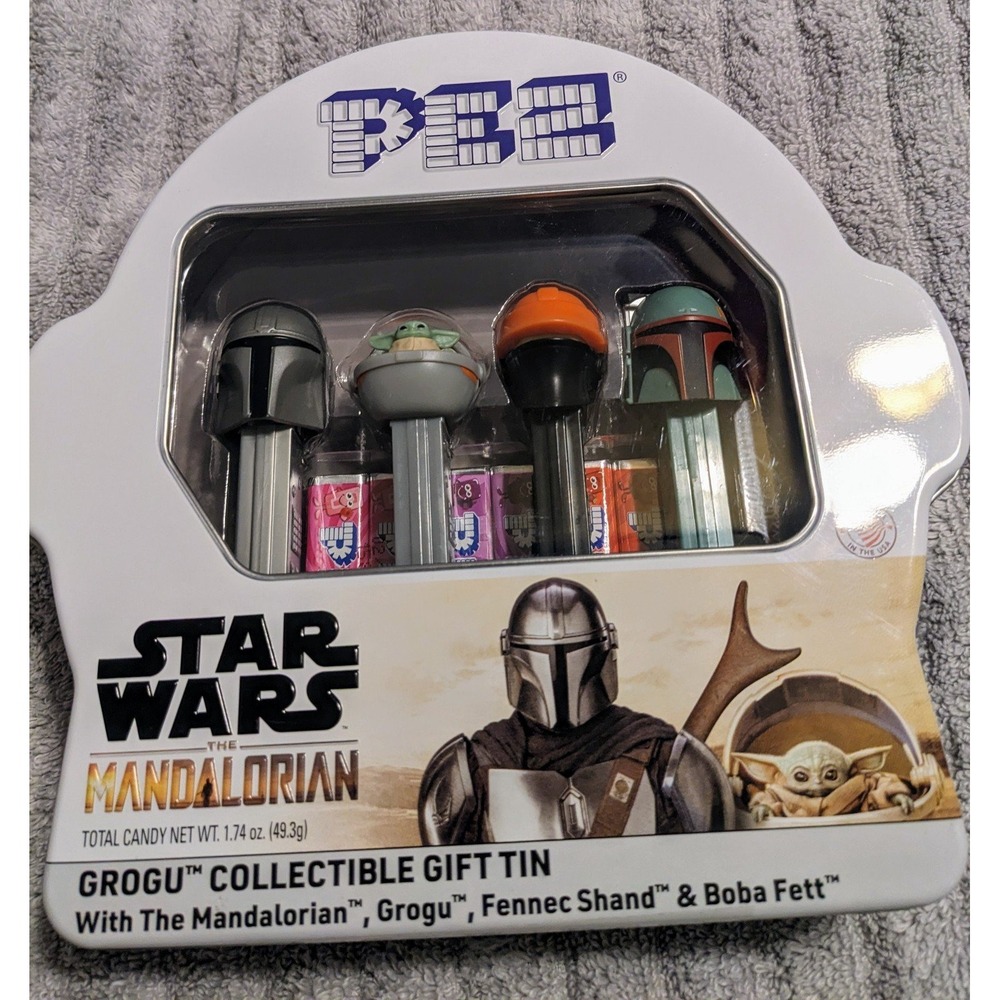 Star Wars The Mandalorian Grogu Collectible PEZ Gift Tin Candy Dispensers